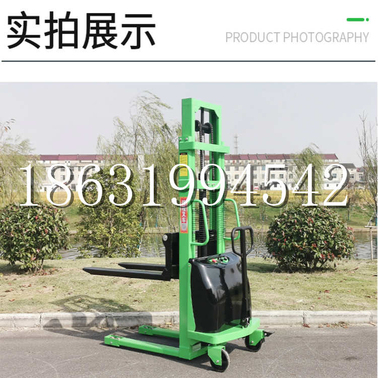 宝鸡市电动叉车堆高车液压铲车电瓶1吨2吨站驾步行式小型全自动叉车